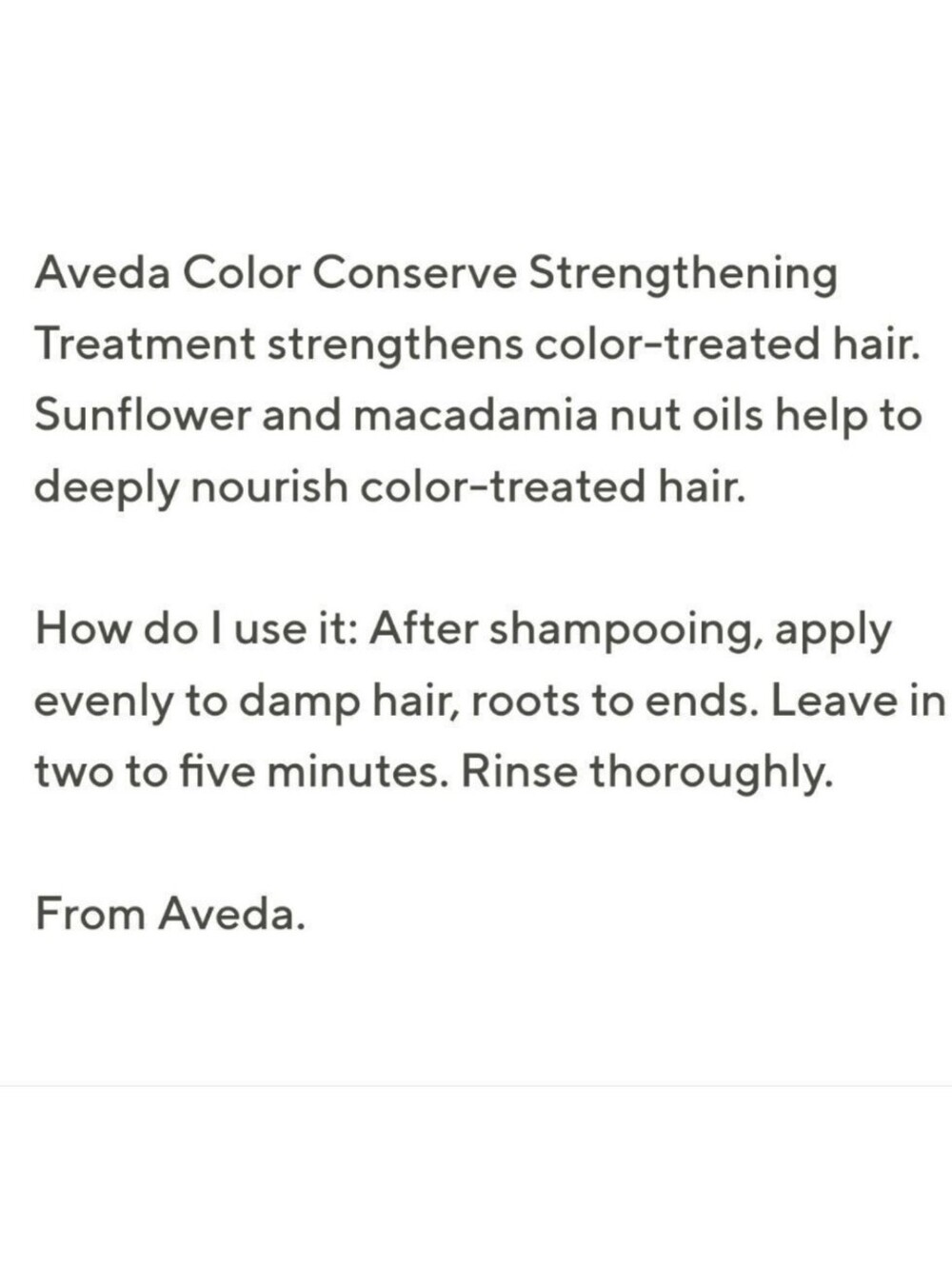 AVEDA Color Conserve Daily Color Protect - Picture 3 of 9